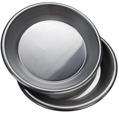 Terryshop74 Moule à gâteau en aluminium pour pâtisserie napolitaine, tarte, gâteaux bas moule four antiadhésif (2, 22 cm)