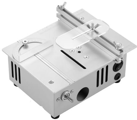 Mini scie circulaire à table 96 W, réglable, de précision, sûre, for PCB, for travaux manuels, travail du bois, acrylique pour le ponçage de coupe