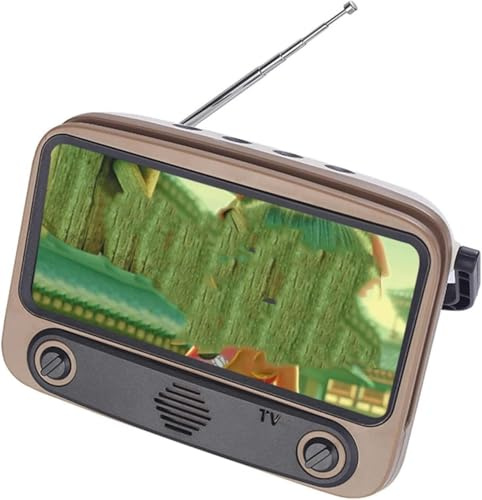 Radio digitale - Radio TV portatile retrò con Bluetooth 5.0, mini lettore musicale home theatre e supporto per telefono, altoparlanti per feste