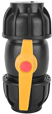 ZYLARUM PE Plastic Ball Valve Connector 50mm | Oxidation Protected Water Pipe Fitting for PPR/PE/PVC Pipes | Replacement for Sturdy Plumbing Systems