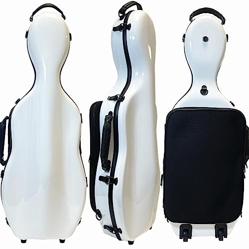 HDYNUZ Leichtgewichtige Carbonfaser-Bratschentasche, verstellbare 15'' 16'' 17'' Bratschentasche Hartschale mit verstellbaren Riemen, Reiserucksack(L)