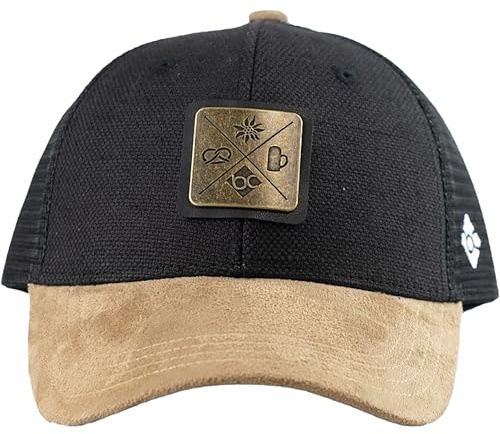 Bavarian Caps Cap Kreizweis Schwarzgrau - one Size