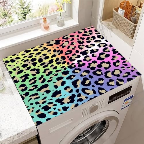 Highdi Textures Animales Housse de Protection pour Machine à Laver Top,Coussin de Machine à Laver Antidérapant Housse de Machine à Laver pour Machine à Laver Ou Sèche-Linge (Multicolore,30x40cm)