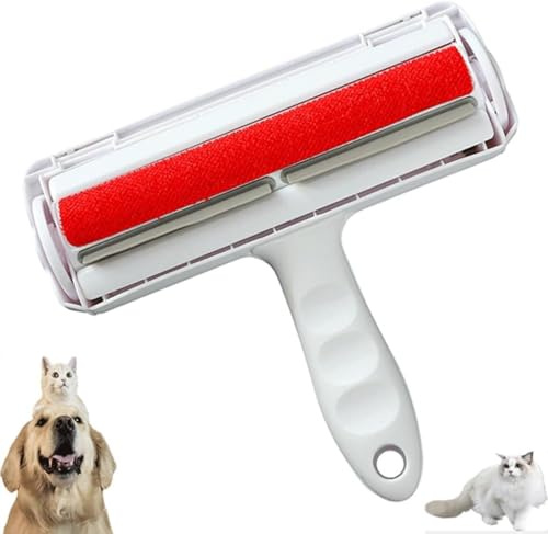 Reusable Pet Hair Remover Roller – Self Cleaning Fur & Lint Remover for Sofa, Carpet & Car Seats – No Refills Needed, Self Cleaning Eco Friendly, great for Dog & Cat Hair