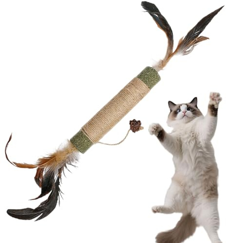 Kitten Beißspielzeug - Sisal Kaustab, Interaktives Katzenminze-Spielzeug, Natürliches Beiß-Trainingszubehör für Katzen und Kätzchen | Langlebiger Beißstab für Welpen Kleine Mittlere Große Rasse |