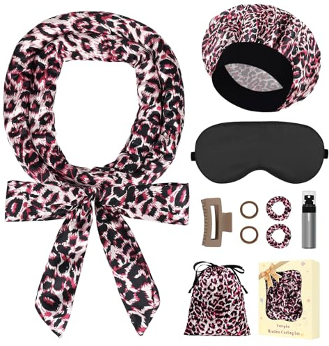 Ystrybo 10 PCS Heatless Overnight Curls Lockenwickler über Nacht, Locken ohne Hitze Heatless Curls Band für Lange Haare, Lockenband Haarband Locken über Nacht, Haarnudel Lockenwickler ohne Hitze