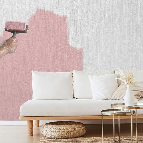 Cathpetic White Textured Wallpaper Lining Paper for Walls Paintable Embossed Wallpaper 950cmx53cm Backing Thick Long Wall Lining Paper for Livingroom,Bedroom,Kitchen,Hallway