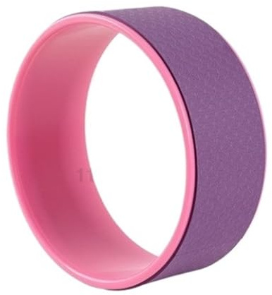 Ruota circolare per yoga Ruota for yoga da 12 pollici, rullo for la schiena, massaggiatore for tessuti profondi, attrezzatura for stretching for alleviare il mal di , posizioni rilassamento(Purple)
