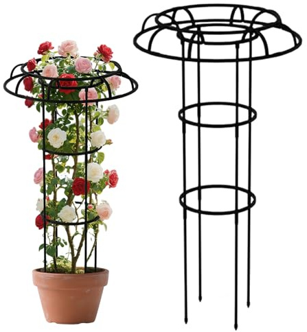 Soporte De Enrejado Para Plantas - Soporte De Para Paraguas 120 X 45 Cm 720 G, Estructura De Ayuda Para Trepar Plantas En Macetas | De Crecimiento Vertical Para Frijoles, Guisantes, Tomates, C