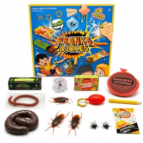 LMJOPYQ 14 Pièces Farce et Attrape Coussin Peteur, pour Fêtes Familiales et Cadeaux Amusants, Idéal pour Activités Intergénérationnelles et Moments de Détente en Famille