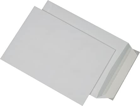1000 Versandtaschen DIN B5 176 x 250 mm Haftklebung weiss dimapax