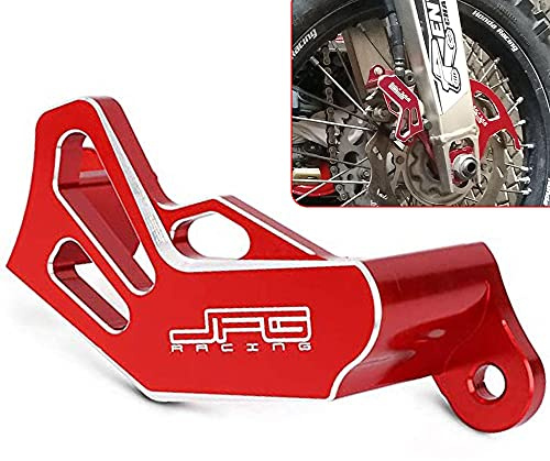 JFG RACING Motorrad Bremssattelschutz,Hinterrad Bremssattel Abdeckung Schutzfolie für CR125 CR250 2002-2008 CRF250R CRF250X 2004-2017 CRF450R 2002-2017 CRF450X 2005-2017 CRF450RX 2017 Rot