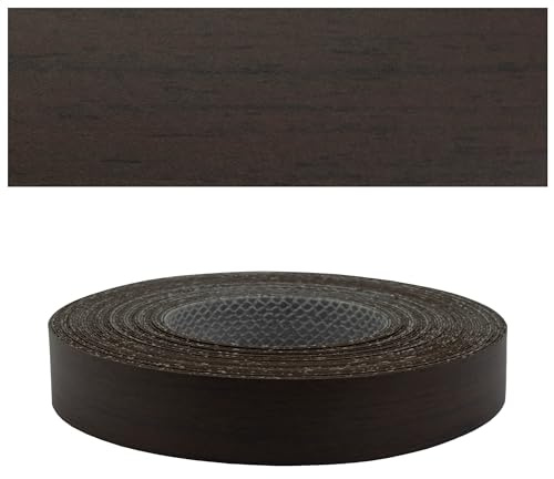 Mprofi MT® Kantenumleimer Eiche Schwarz | 22 mm x 5 m | Melamin Kantenband | Bügelkante für Möbel & Regale | Kantenumleimer mit Schmelzkleber | Bügelkante für Möbel & Regale – 1410/22/5