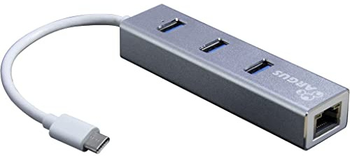 HUB 3Port Inter-Tech Argus IT-410-S 1x RJ45 Gigabit LAN passiv Silver