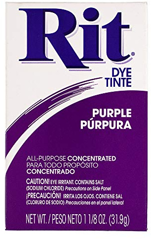 All Purpose Concentrated Rit Dye Powder Single Pack for Clothing, Décor, and Crafts – Purple