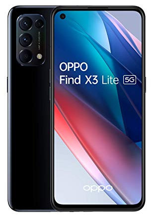 OPPO Find X3 Lite - Smartphone libre 5G (8GB RAM + 128GB, Pantalla OLED 90Hz 6.43, Cámara Principal 64MP |Frontal 32MP, Carga Rápida 35mins, 4300mAh, Ligero 172g,
