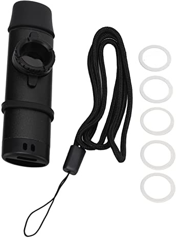 Kazoo Musikinstrumente Metall Kazoo Set Harzmundstück Einstellbar Einfaches Kazoo mit Flötenmembranen Partyzubehör für Kinder(Schwarz)