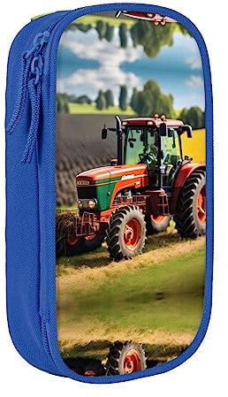 Federmäppchen mit Reißverschluss Große Kapazität Beutel Organizer für Büro Reise Halter Box-Company Bauernhof Traktoren gedruckt