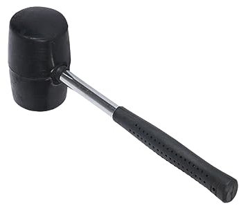 Veemoon Steel Handle 750g Rubber Hammer Soft Non-Slip Grip Flooring Work