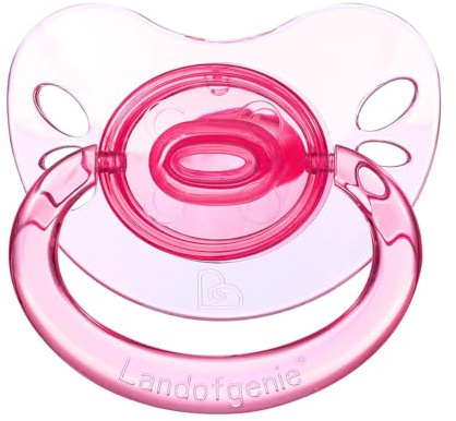 Landofgenie Saugerschild Transparenter Schnuller der Generation Neue in Erwachsenengröße Rose