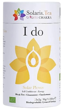 Infusión Orgánica Chakra del Plexo Solar – BIO, Vegana y con Cafeína Natural | Té Negro, Canela, Cáscara de Naranja, Cardamomo y Clavo | 15 Bolsitas | HIPNOTIK CASUALITY