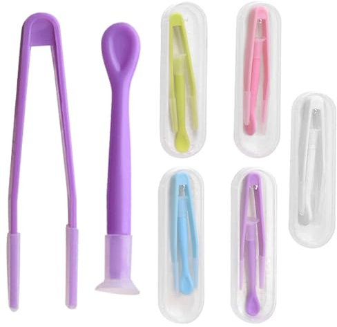 Fizzix 5-Pack Contact Lens Remover and Inserter Tool Set - Hygienic, Easy-to-Use, Includes Case, Perfect for Travel