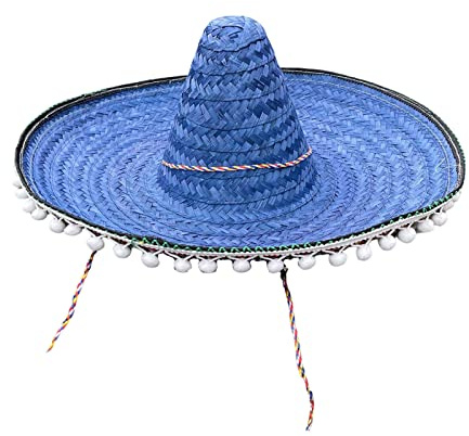 Maxtonser Mexikaner Sombrero Hut Stroh Sombrero Hut Fiest Hut Sombrero Party Hut Mexikaner Hut Fiest Party Hut Mexikaner Party Blau