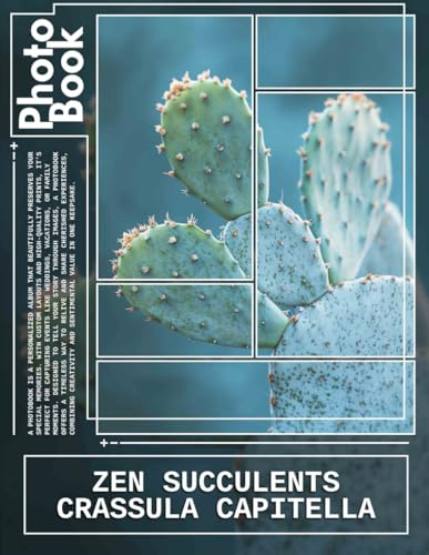 Zen Succulents Crassula Capitella Photo Book: Stunning Succulent Collection Featuring 40 High-Resolution Images for Nature Lovers and Garden Enthusiasts