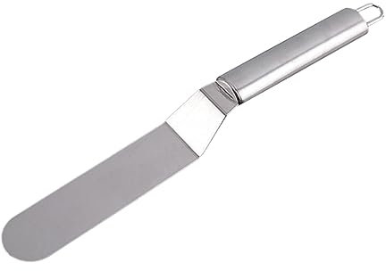 Cabilock Silber Kuchenschaber Edelstahl Sahnespatel Butterspatel Zuckergussspatel Spachtel Glätter Für Kuchen Torten Dekorieren Backen Gebäck