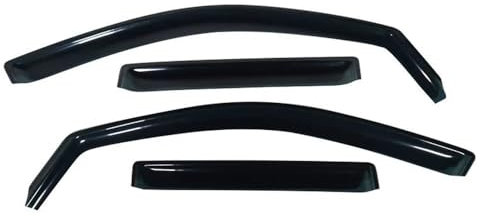 STOIFFFHH Seitenfenster-Abweiser Kompatibel mit VW für Tiguan 2012 2013 2014 2015 2016 Seitenfenster-Abweiser Auto-Wetterschutz Wetter-Sonnenschutz