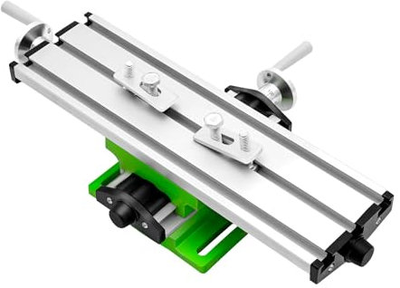 Multifunction Cross Slide Table Milling Machine, Milling Machine Worktable, Compound Drilling Slide Table, X-axis and Y-axis Adjustable, for Bench Drill Stand, 39.5 * 24.5 * 7.8cm