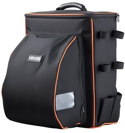 VEVOR Sac à Dos de Soudage pour Outils et Casque, Capacité de 35,6 L, en Polyester 600D, Sac de Rangement Polyvalent pour Équipement de Soudage, Soudeur, Camping, Randonnée, Alpinisme, 42x39x47,5 cm