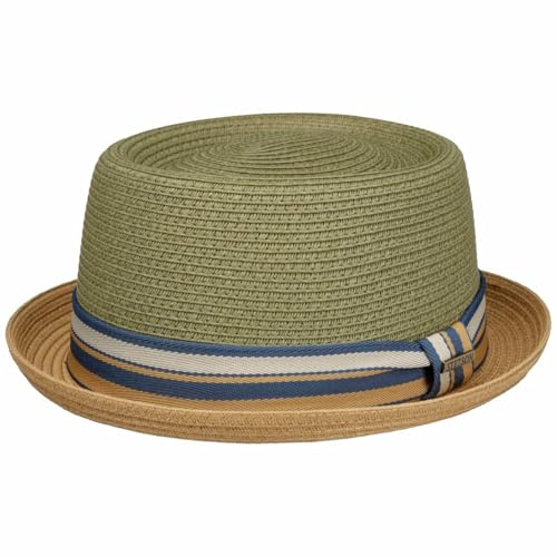 Stetson Licano Sombrero Pork pie de Paja Toyo Proteccion UV 40 Unisex Primavera Verano