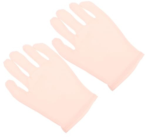Gatuida Guanti Idratanti per Mani in Traspirante Guanti Spa Notte per Secca e Ruvida Rosa Protezione e per Mani Morbide