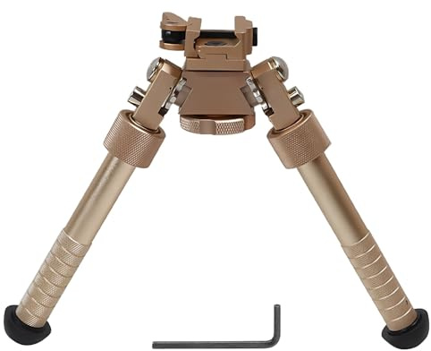 V8 Taktik Zweibeine, 360 Degree Rotation Aluminum Alloy Bipod, 6,5 Zoll–9,5 Zoll Einstellbare Zweibein, Picatinny Schiene Klappstativ Zweibeine, QD-Halterung, für Gewehrauflage