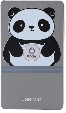 KIMISS Microphone de Jeu USB avec Suppression du Bruit - Enregistrement Omnidirectionnel à 360° pour Le Streaming en Direct et Les Appels en Ligne (Gris météorite)