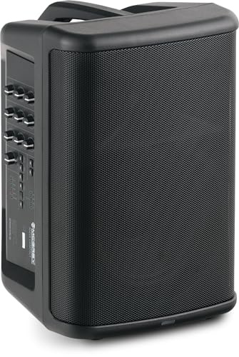 McGrey Move Compact Akku PA Lautsprecher - Mobile 8 Zoll Aktivbox mit Bluetooth und TWS, kraftvoller Sound für Events, Party und Präsentation, bis 8 Stunden Laufzeit - Schwarz