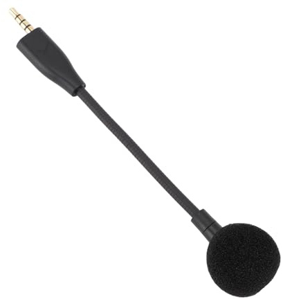 AMONIDA Casque de Jeu avec Microphone à Col de Cygne Réglable, pour MMX100 MMX150, Communication Vocale Claire, 15cm, Plug and Play