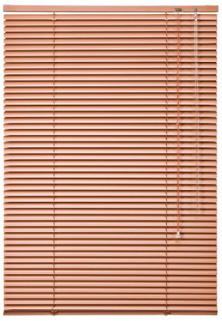 WR-Design Alu Jalousie Terracotta - Breite 50 bis 240 cm - Höhe 130/160 / 220 cm - Tür Fenster Rollo Jalousette Aluminium Fensterjalousie Lamellen Metall (90 x 160 cm)