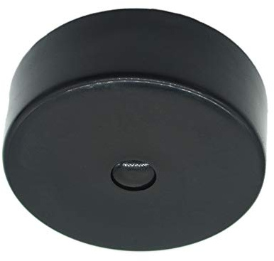 Verteilerdose Schwarz Kunststoff mit Zubehör ø 73x24mm Verteilerbaldachin Abdeckdose Anschlussdose