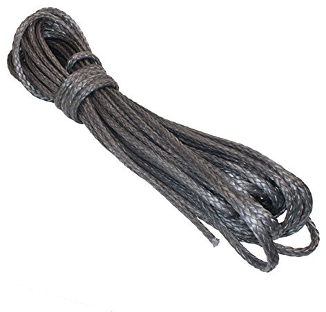 HTF - Dyneema Pro Tauwerk Seil 12mm - 5m, geflochten, Carbon grau