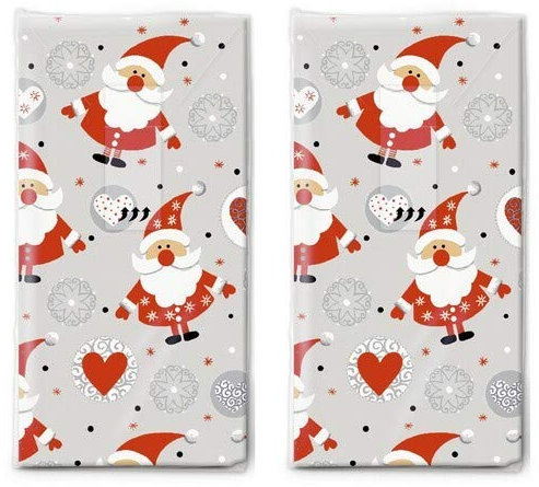 20 Taschentücher (2x 10) Spaßige Weihnachtsmänner als Geschenk für Weihnachten