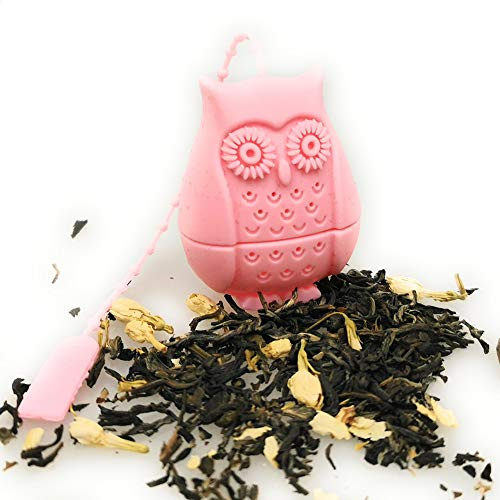 Kerafactum Tee Filter Sieb Tea Teebrüher Teesieb extra feiner Teefilter | Silikon geeignet für Trinkflaschen Flaschen Thermosflaschen | mit Teefilter & Halteband für Thermoskannen Auflage Halter