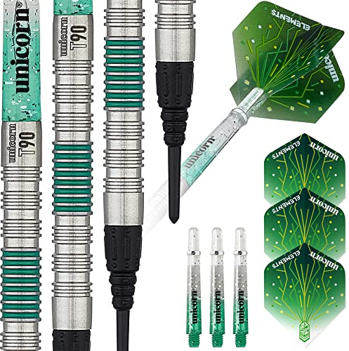 Unicorn T90 Core XL Dartpfeile, 90% Weiche Spitze, Grün