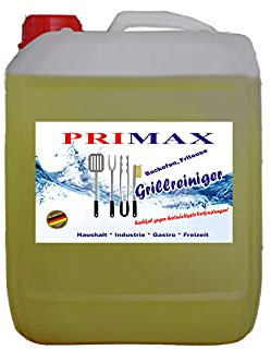 Primax Grillreiniger ist EIN Spezialreiniger zur Grill Reinigung nach dem Grillen - Unser Profi für das Grillrost, Aktivreiniger in der XXL Familienpackung, Spar-Packung, 10 Liter