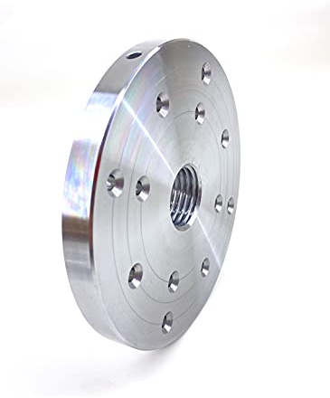 Disque pataugeoire Ø 150 mm, enregistrement M33 x 3,5 mm DIN800, avec rainure de sécurité d'écoulement ASR, 3 cercles de perçage avec 12 trous (acier, 150 mm).