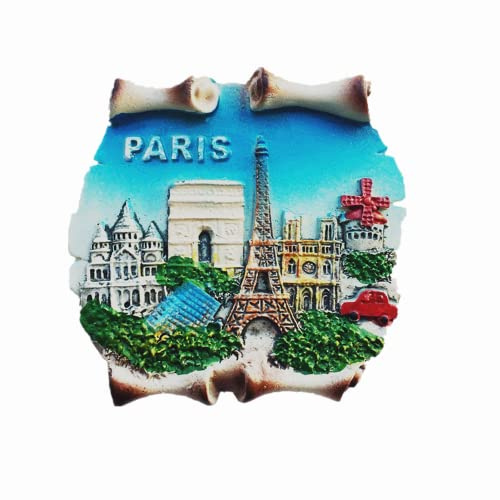 3D-Kühlschrankmagnet, Motiv: Paris Frankreich, Souvenir, Geschenk, Kühlschrank-Magnet-Aufkleber-Kollektion