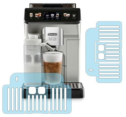 5 x Schutzfolie passend für DeLonghi Eletta Explore | Explore Cold Brew | ECAM 450.76 T | 450.55 S | 452.57 G | 450.55 G | 450.86 T | 450.65 S | 452.67 G | Abtropfblech | Tassenablage | Tropfblech