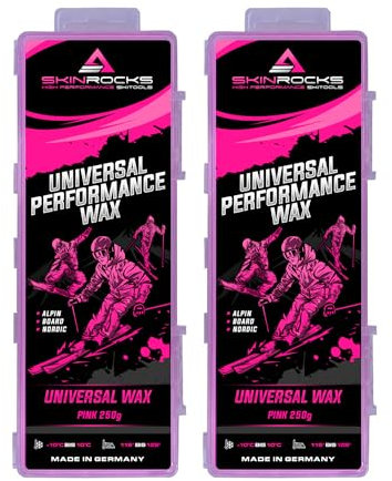 SkinRocks Universal Skiwachs Langlauf Snowboard Bügelwachs All IN ONE Wax pink (500)