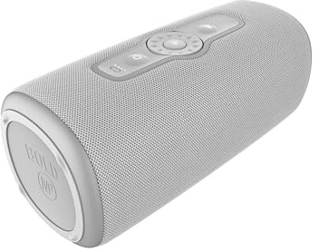 Fresh 'n Rebel Bold M2, Bluetooth Lautsprecher mit 24 Uhr spielzeit, Wasserdichter (IP67) Tragbarer musikbox Bluetooth, Party Mode, Lautstärkeregelungsring, Tiefe Bässe, Kräftige Lautstärke (Grau)